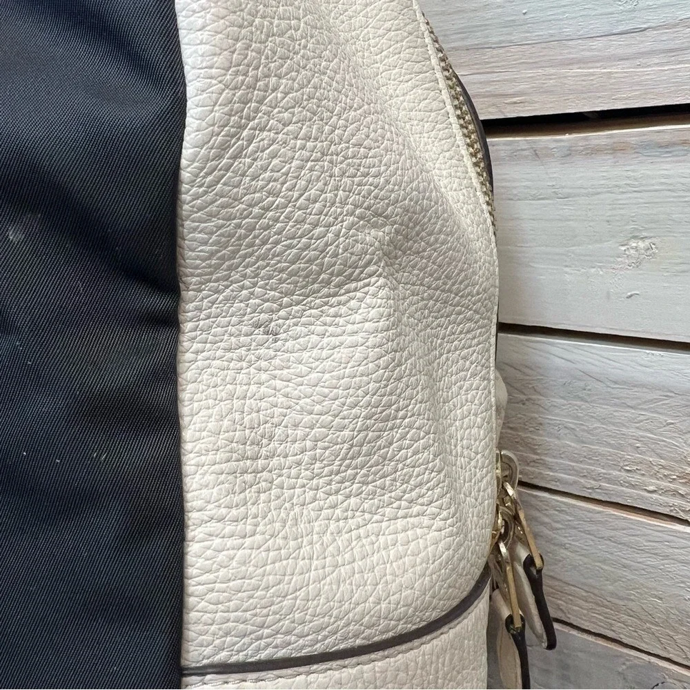 Coach‎ White Pebble Leather Mini Charlie Backpack F30550 Small Bag Mini